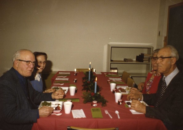 [Senior citizens Christmas party in 1980]