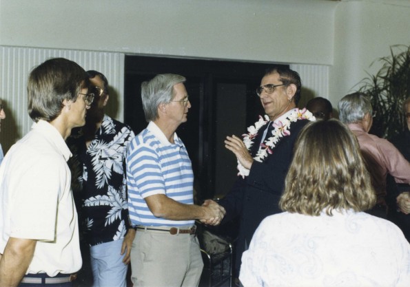 [Arrival of Neal C. Wilson and church officials at the Guam International Airport]