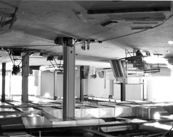 [Construction underway on the new expansion of James White Library]