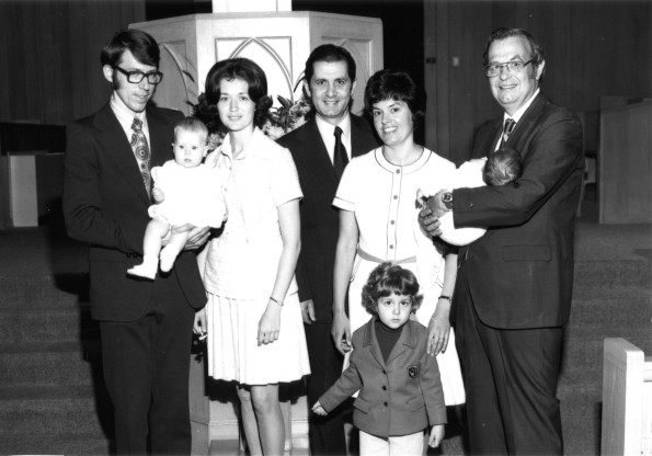 [Baby dedication at Pioneer Memorial Church]