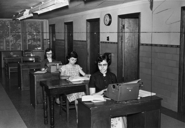 [Emmanuel Missionary College class room]