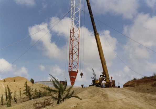 [Erecting tower #4 at Adventist World Radio-Asia in Guam]