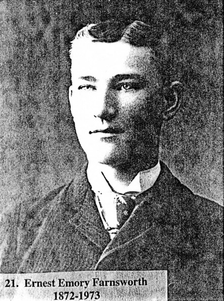 [Ernest Emory Farnsworth, son of William Farnsworth, a Seventh-day Adventist pioneer]