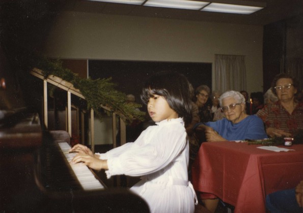[Senior citizens Christmas party in 1980]