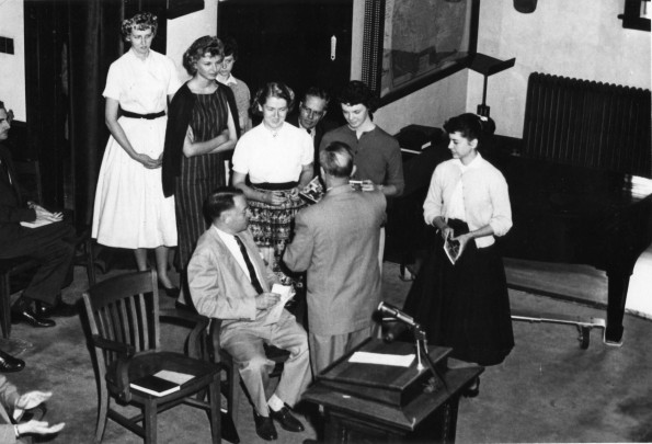 [Students receive awards at Emmanuel Missionary College]