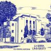 Sketch of the La Sierra University Hole Memorial Auditorium