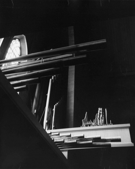 [The new organ in Pioneer Memorial Church]