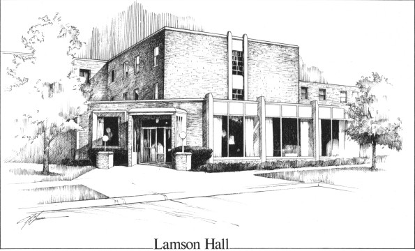 [Sketch of Lamson Hall]