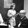 [Beverly Velting and Sam Ried at Andrews University's 1973 alumni homecoming]