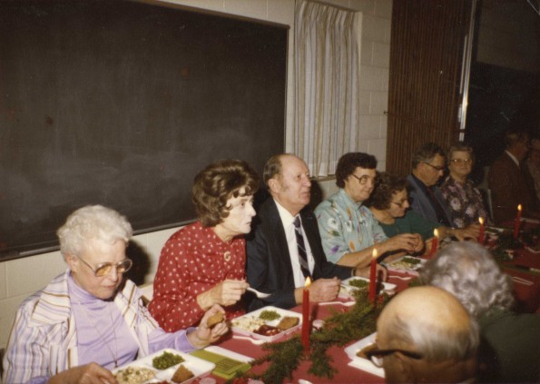 [Senior citizens Christmas party in 1980]