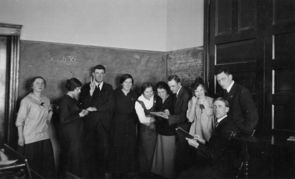 [Friendly academic competition between students and teachers at Emmanuel Missionary College]