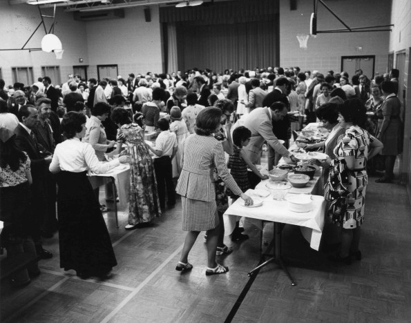 [Andrews University alumni homecoming luncheon held at Ruth Murdoch elementary school]