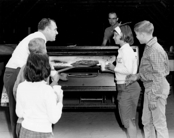 [Anthony Castelbuono making pizza for youth]