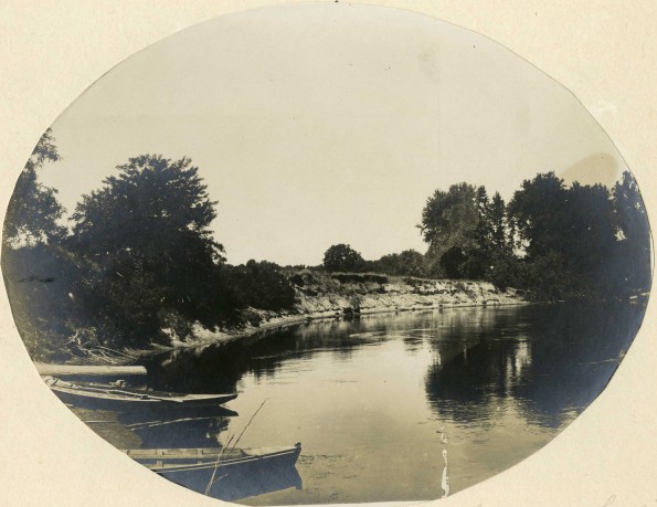 [St. Joseph River near Berrien Springs, Michigan, at the steamer landing]