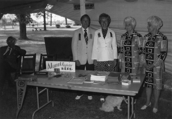 Andrews University alumni registration at Indiana Conference camp meeting