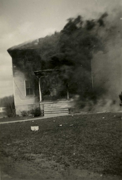 Shnandoah Valley Academy Boy's Dormitory on fire