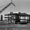 [Construction underway on the expansion of James White Library]