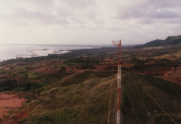 [Tower #2 as seen from tower #3 at Adventist World Radio-Asia in Guam]