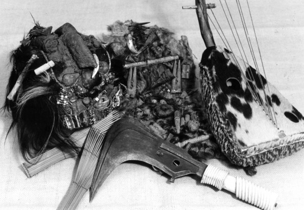 [African artifacts from the Congo in the Andrews University Heritage Room]