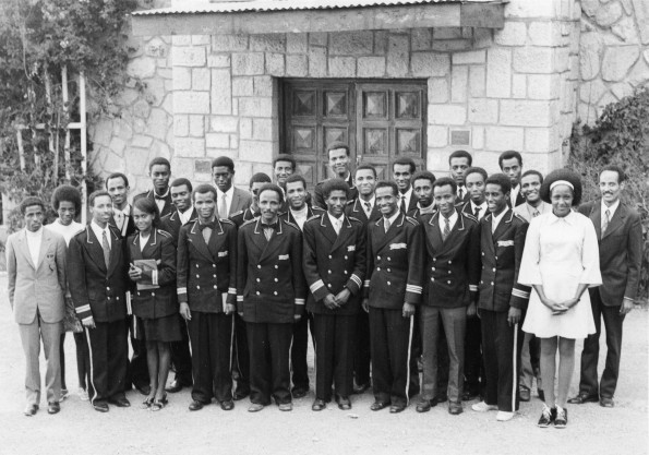 Gospel Action Teams organized by Andrews University alumnus working in Ethiopia wearing form AU Band uniforms