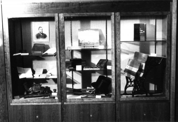 [Uriah Smith display in the Andrews University Heritage Room]