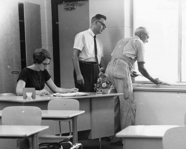 [Work being done at Ruth Murdoch Elementary School]