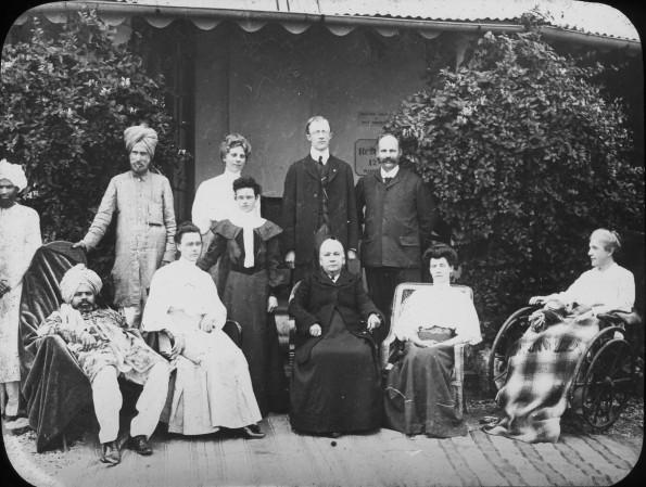Patients and staff at the Mussoorie Sanitarium, India