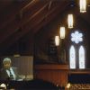[Charles E. Bradford speaking at Pioneer Memorial Church]