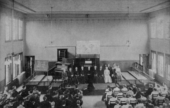 [Chapel scene at Emmanuel Missionary College]