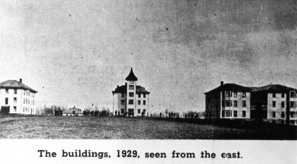 [Canadian Junior College buildings seen from the east]
