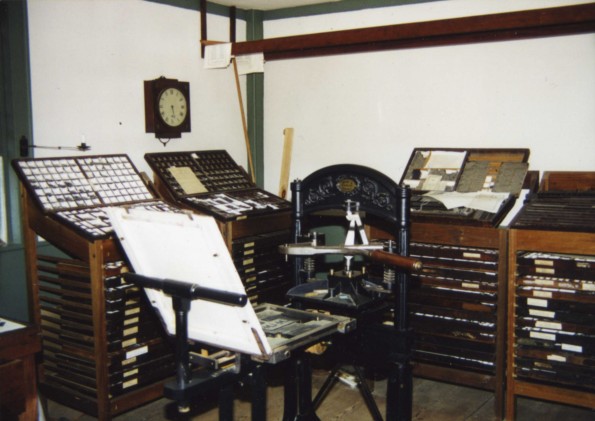 The print shop in Old Sturbridge Village, MA