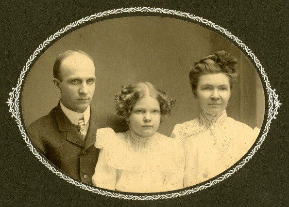 [Mary Kate Gafford with her parents, Henry and Mary Gafford]