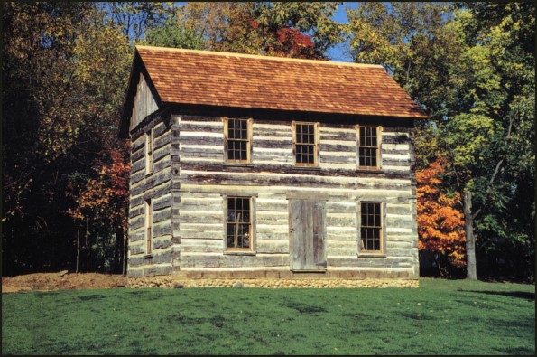 19th century log cabin
