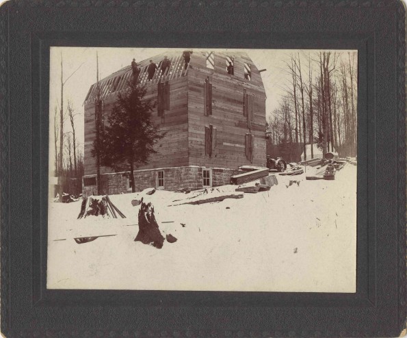 [Building the brick building at Tunesassa Intermediate School]