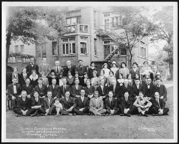 Illinois Conference workers Seventh-day Adventists Hinsdale, Illinois 1931