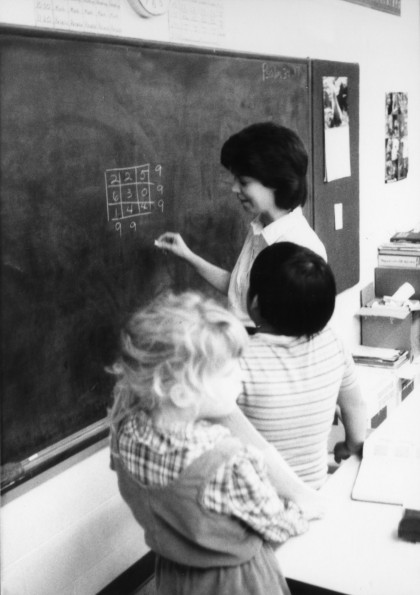 Rita Spears teaching at the West Memphis Seventh-day Adventist Elementary School