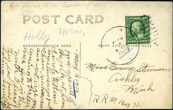 Adelphian Academy staff and students, 1909-1910 school year