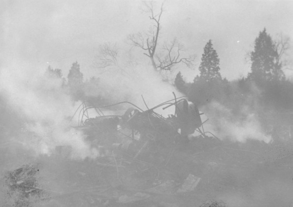 The ruins of the machinery at the Mechanical Arts Building at Madison College