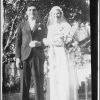 Elwyn and Evelyn Christian on their wedding day