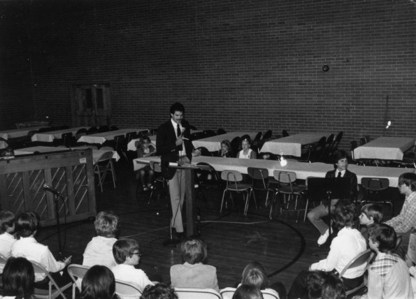 Bill Morelan speaking at the Arkansas-Louisiana Conference Elementary School Music Festival in Little Rock, AR