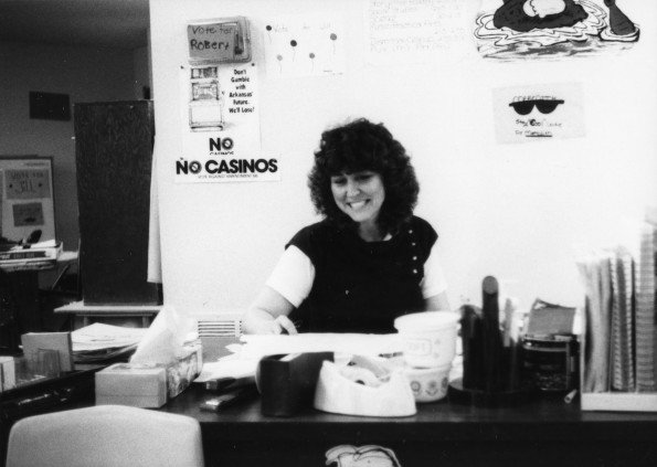 Cheryl Blackburn in her classroom at Ozark Elementary School in Gentry, AR