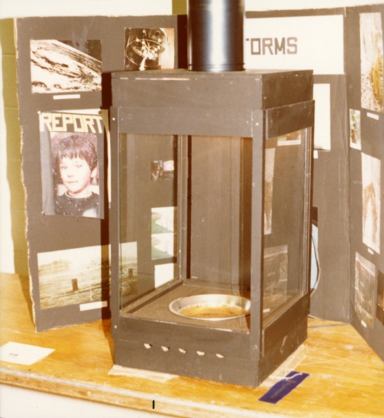 Jean Stecker's project on hurricane's at the Pathfinder Education Fair in Bossier City, LA