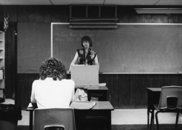 Pam Smith teaching at Jefferson Heights Junior Academy