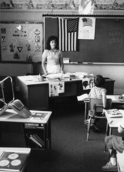 Linda Patterson teaching at Baton Rouge Junior Academy