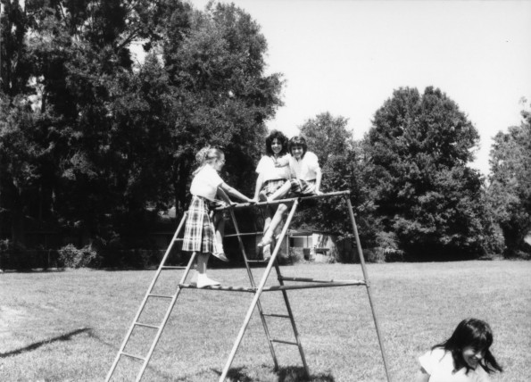 Students at Jefferson Heights Junior Academy playing outside