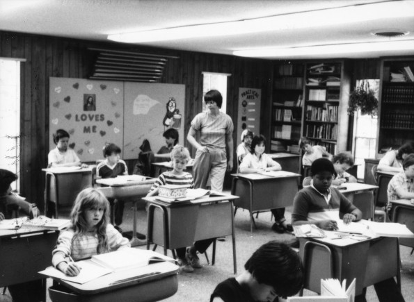 Vicky Lehmann teaching at Texarkana Seventh-day Adventist Elementary School