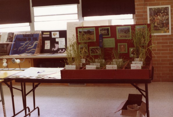 Student projects at the Pathfinder Education Fair in Little Rock, AR