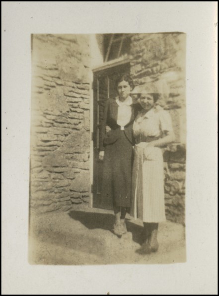 Two unknown women at Madison College