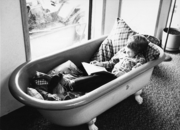 A student reading at the Harrison Seventh-day Adventist School