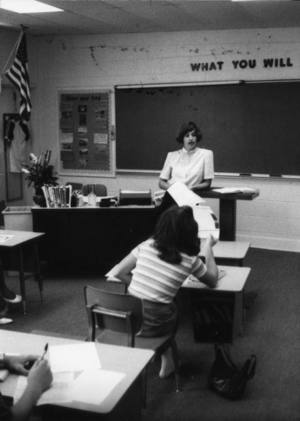 Fran Haper teaching at Baton Rouge Junior Academy
